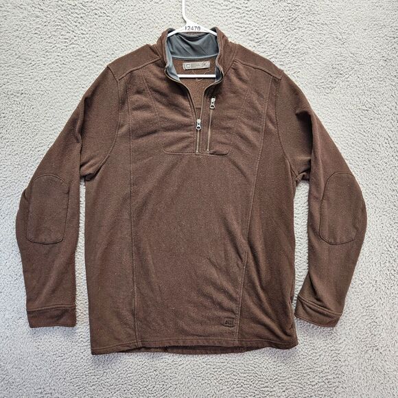 REI Co-op Sweater Mens Size XL Brown Fleece 1/4 Zip Pullover - Picture 1 of 10
